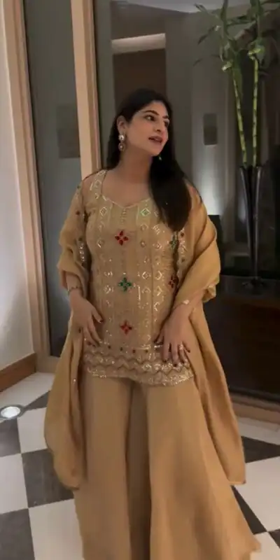 VLM 352 Chiku Color Chinon Silk Embroidery Work Salwar Suit . Get it for ₹2399. Delivery 4-6 Working Days. Online Shop now. | Jump Suits, Salwar suit, Designer Suits, Casual Suits, Creative suits, Palazzo Suits, Party Wear Suits, Patiala Suits, Straight Suits