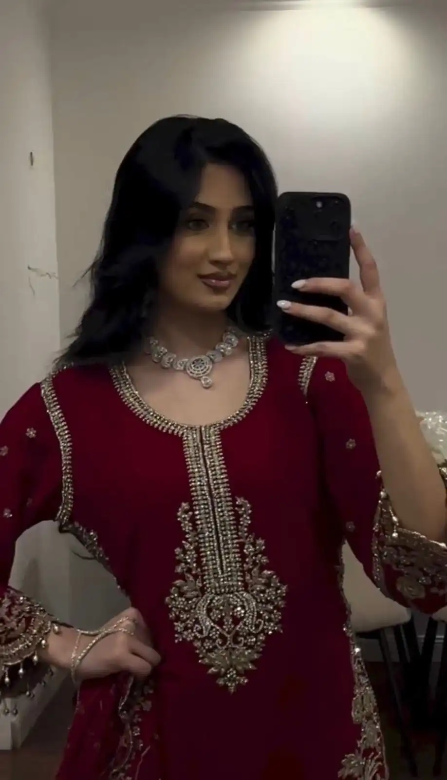 ZSR 3187 Maroon Faux Georgette Salwar Suit with Mirror Work & Embroidery Work. Get it for ₹2349. Delivery 4-6 Working Days. Shop now. | Jump Suits, Salwar suit, Designer Suits, Casual Suits, Creative suits, Palazzo Suits, Party Wear Suits, Patiala Suits, Straight Suits