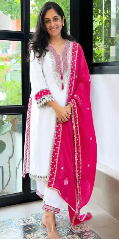 ZSR 3190 White Color Chinon Silk Embroidery Work Salwar Suit . Get it for ₹2349. Delivery 4-6 Working Days. Online Shop now. | Jump Suits, Salwar suit, Designer Suits, Casual Suits, Creative suits, Palazzo Suits, Party Wear Suits, Patiala Suits, Straight Suits