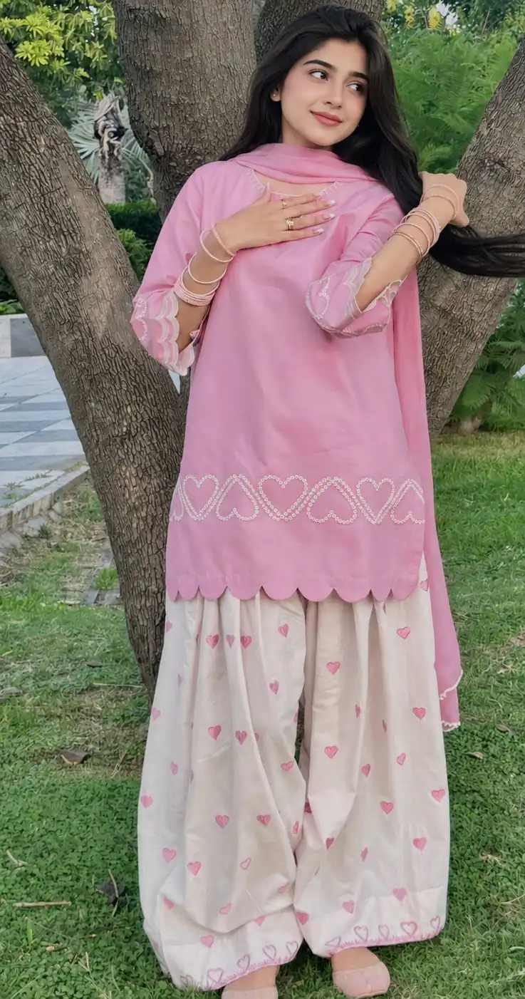 NF 1298 Pink Roman Silk Salwar Suit with Sequins Work & Embroidery Work. Available at ₹2399 only. Delivery 4-6 Working Days. Shop now. | Jump Suits, Salwar suit, Designer Suits, Casual Suits, Creative suits, Palazzo Suits, Party Wear Suits, Patiala Suits, Straight Suits