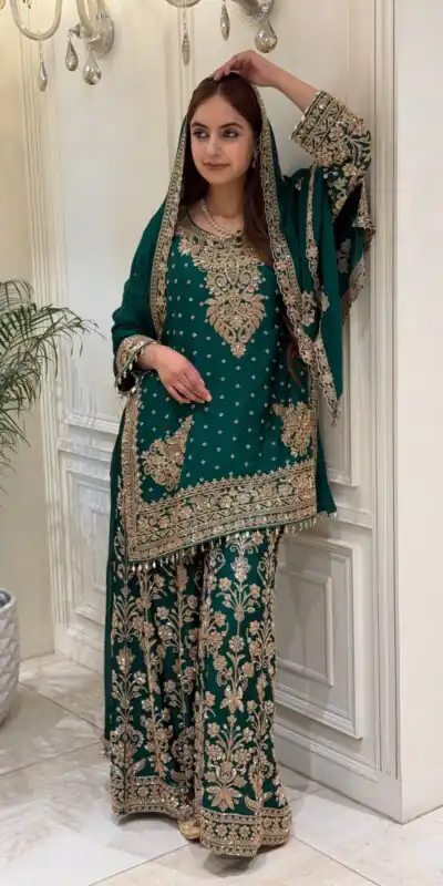 KF 1733 Teal Faux Georgette Salwar Suit with Mirror Work & Embroidery Work. Get it for ₹2849. Delivery 4-6 Working Days. Shop now. | Jump Suits, Salwar suit, Designer Suits, Casual Suits, Creative suits, Palazzo Suits, Party Wear Suits, Patiala Suits, Straight Suits