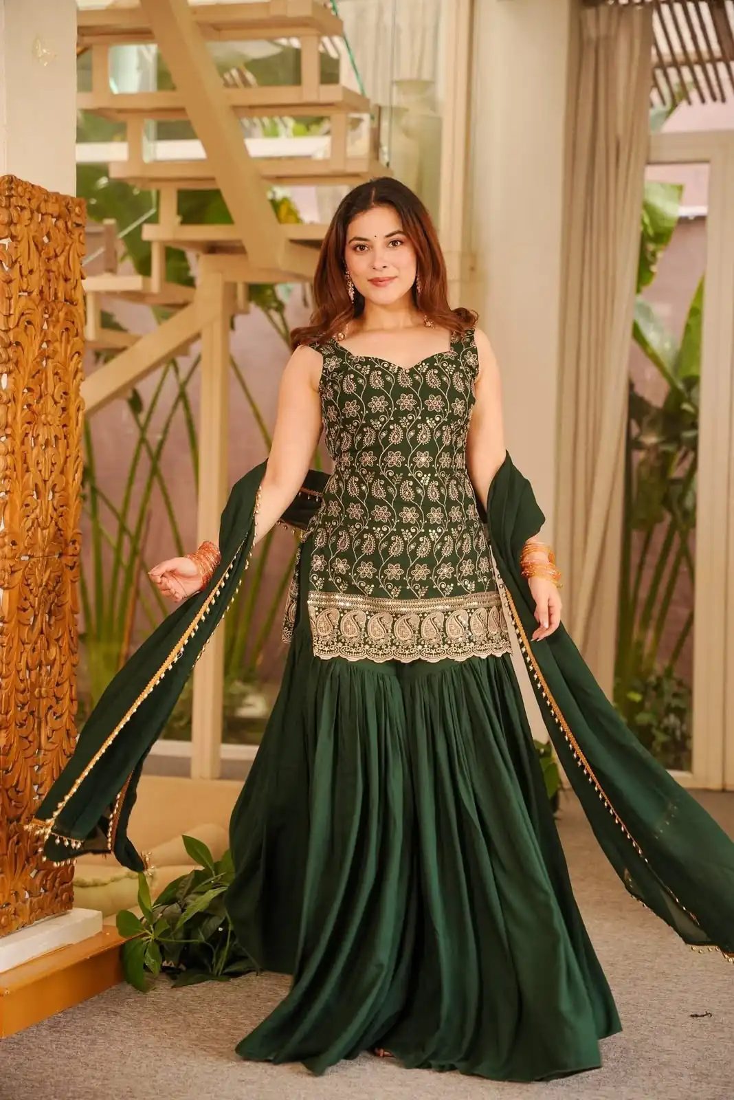 ST 1192 Green Faux Georgette Salwar Suit with Embroidery Work. Available at ₹2349 only. Delivery 4-6 Working Days. Shop now. | Jump Suits, Tops & Bottoms, Track Suits, Trendy Wear, Salwar suit, Designer Suits, Casual Suits, Creative suits, Palazzo Suits, Party Wear Suits, Patiala Suits, Straight Suits