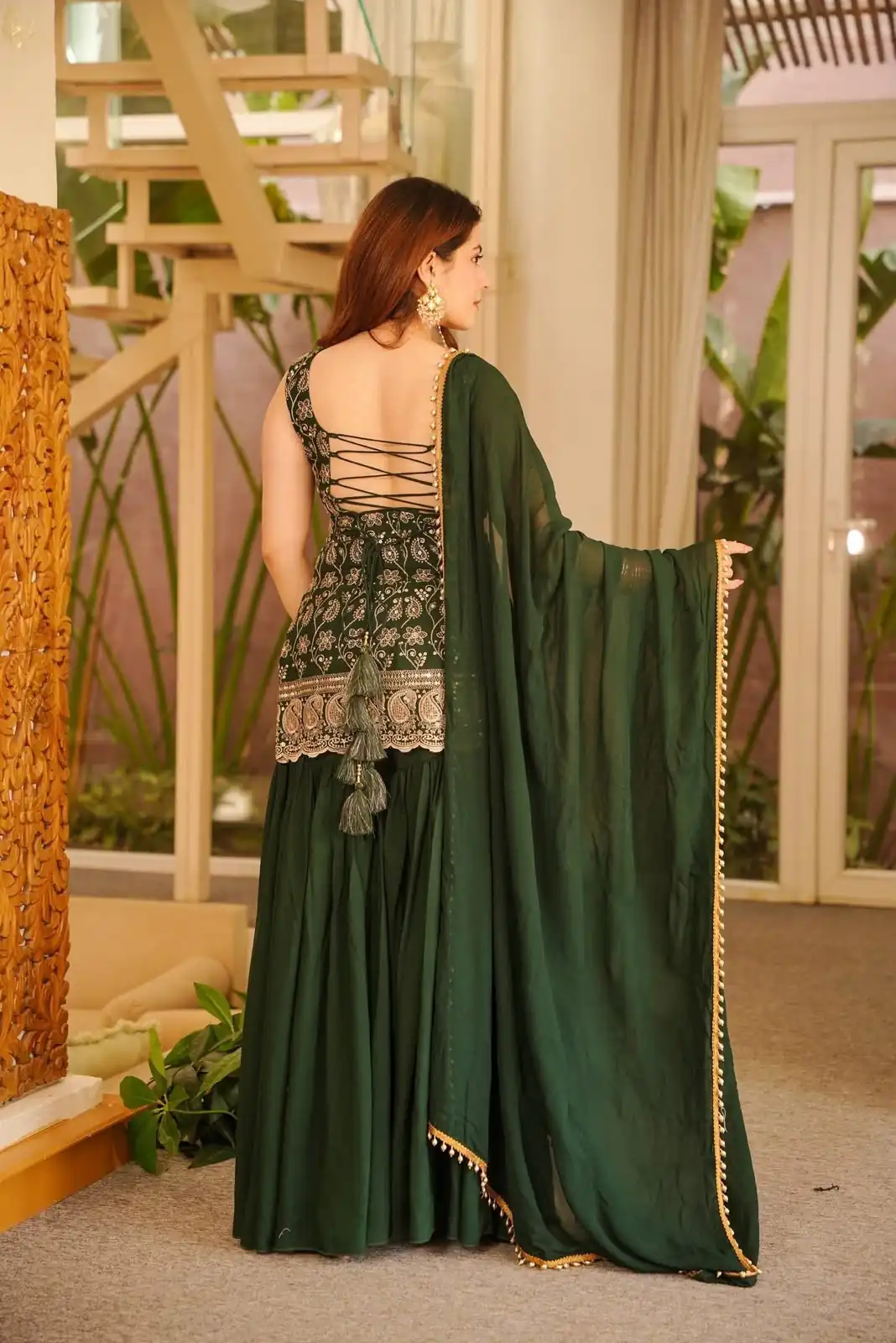 ST 1192 Green Faux Georgette Salwar Suit with Embroidery Work. Available at ₹2349 only. Delivery 4-6 Working Days. Shop now. | Jump Suits, Tops & Bottoms, Track Suits, Trendy Wear, Salwar suit, Designer Suits, Casual Suits, Creative suits, Palazzo Suits, Party Wear Suits, Patiala Suits, Straight Suits