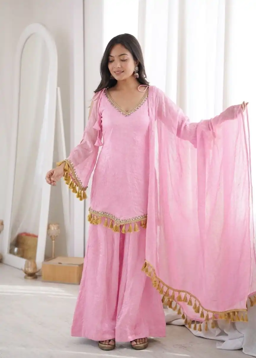 SRK 5357 Pink Doremon Crush Salwar Suit Perfect for Wedding, Party, Traditional Day, Baisakhi, Karwa Chauth – . Exclusive Offer ₹2099. Delive | Jump Suits, Salwar suit, Designer Suits, Casual Suits, Creative suits, Palazzo Suits, Party Wear Suits, Patiala Suits, Straight Suits