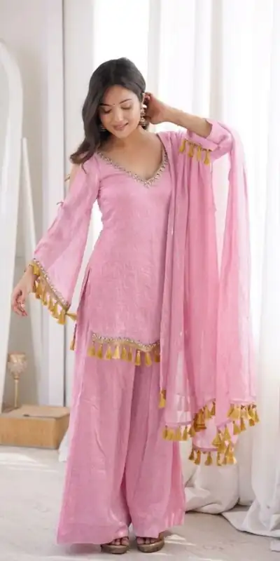 SRK 5357 Pink Doremon Crush Salwar Suit Perfect for Wedding, Party, Traditional Day, Baisakhi, Karwa Chauth – . Exclusive Offer ₹2099. Delive | Jump Suits, Salwar suit, Designer Suits, Casual Suits, Creative suits, Palazzo Suits, Party Wear Suits, Patiala Suits, Straight Suits
