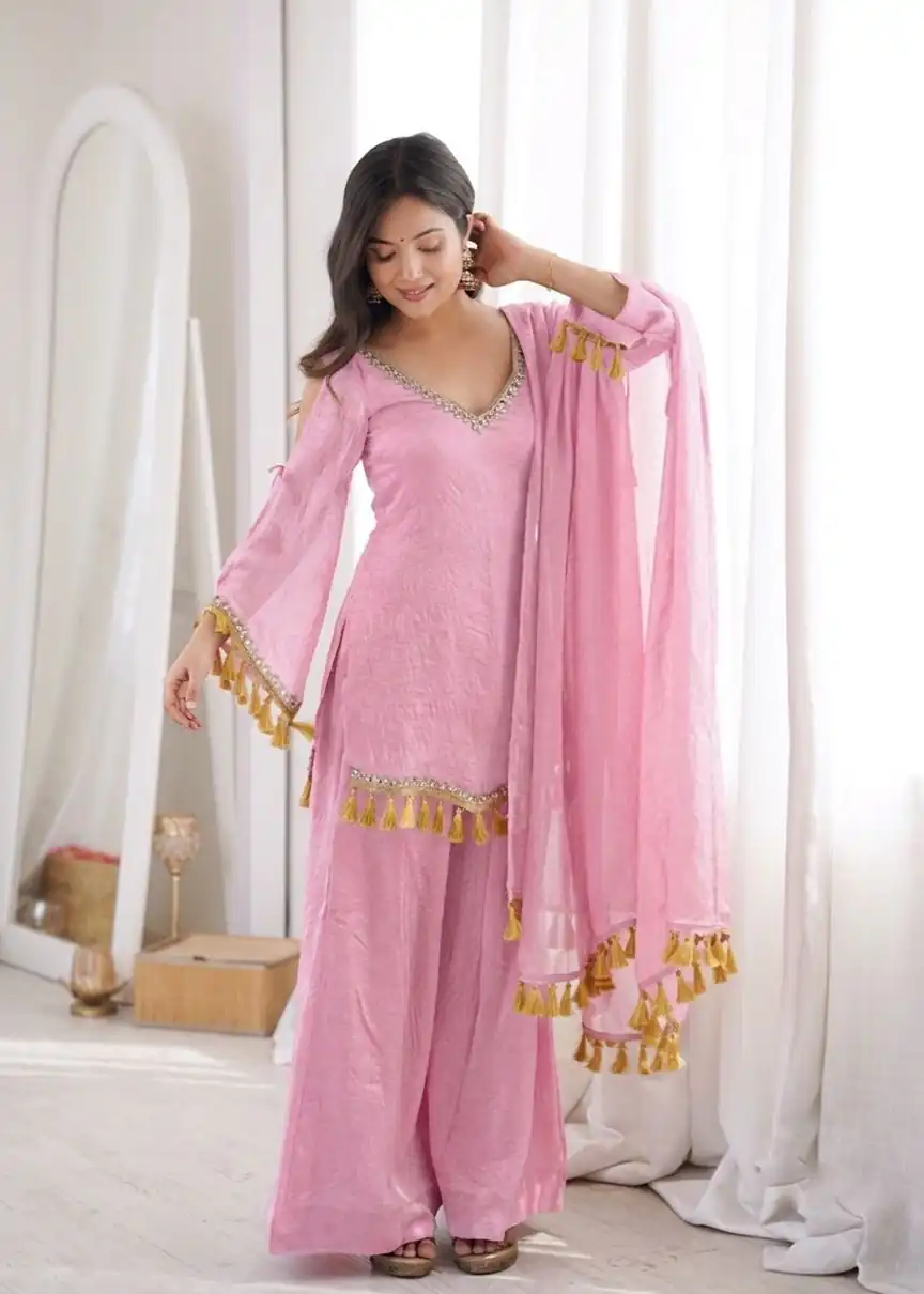 SRK 5357 Pink Doremon Crush Salwar Suit Perfect for Wedding, Party, Traditional Day, Baisakhi, Karwa Chauth – . Exclusive Offer ₹2099. Delive | Jump Suits, Salwar suit, Designer Suits, Casual Suits, Creative suits, Palazzo Suits, Party Wear Suits, Patiala Suits, Straight Suits
