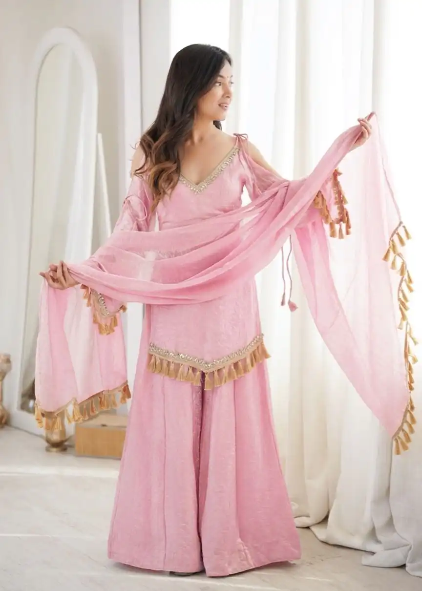 SRK 5357 Pink Doremon Crush Salwar Suit Perfect for Wedding, Party, Traditional Day, Baisakhi, Karwa Chauth – . Exclusive Offer ₹2099. Delive | Jump Suits, Salwar suit, Designer Suits, Casual Suits, Creative suits, Palazzo Suits, Party Wear Suits, Patiala Suits, Straight Suits