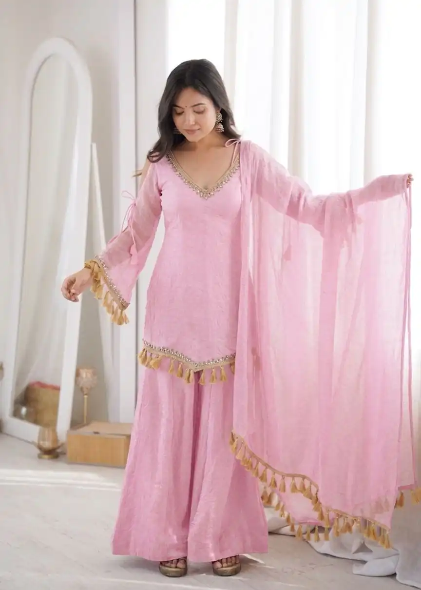 SRK 5357 Pink Doremon Crush Salwar Suit Perfect for Wedding, Party, Traditional Day, Baisakhi, Karwa Chauth – . Exclusive Offer ₹2099. Delive | Jump Suits, Salwar suit, Designer Suits, Casual Suits, Creative suits, Palazzo Suits, Party Wear Suits, Patiala Suits, Straight Suits