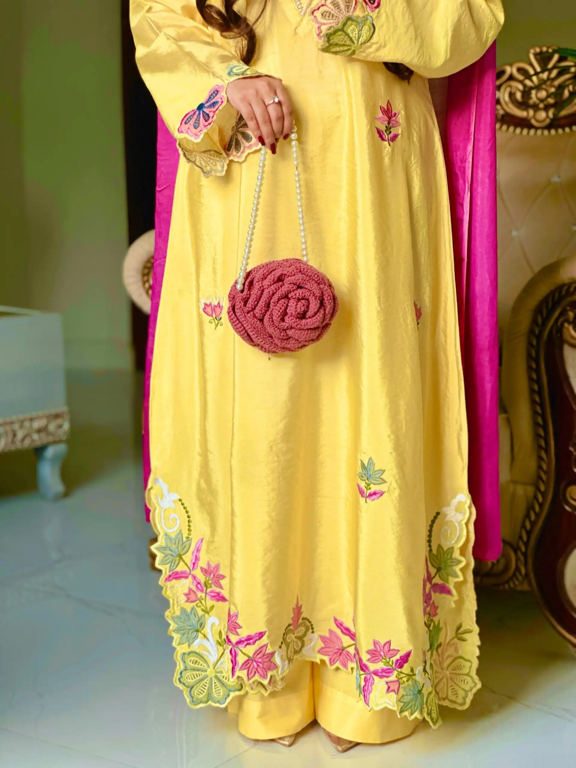 MF 544 Yellow Ho Silk Salwar Suit with Sequins Work & Embroidery Work. Grab it for ₹2349. Delivery 4-6 Working Days. Shop now. | Jump Suits, Salwar suit, Designer Suits, Casual Suits, Creative suits, Palazzo Suits, Party Wear Suits, Patiala Suits, Straight Suits