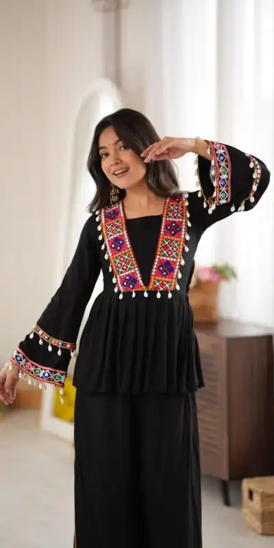 SP 93 Black Rayon Salwar Suit with Embroidery Work & Thread Embroidery. Best Price ₹2149. Delivery 4-6 Working Days. Shop now. | Jump Suits, Salwar suit, Designer Suits, Casual Suits, Creative suits, Palazzo Suits, Party Wear Suits, Patiala Suits, Straight Suits