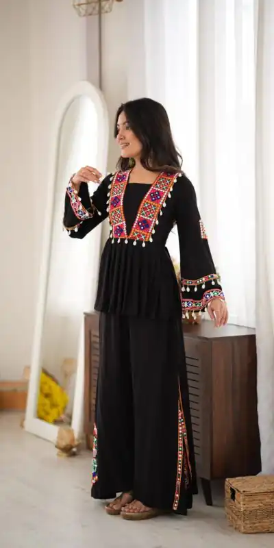 SP 93 Black Rayon Salwar Suit with Embroidery Work & Thread Embroidery. Best Price ₹2149. Delivery 4-6 Working Days. Shop now. | Jump Suits, Salwar suit, Designer Suits, Casual Suits, Creative suits, Palazzo Suits, Party Wear Suits, Patiala Suits, Straight Suits