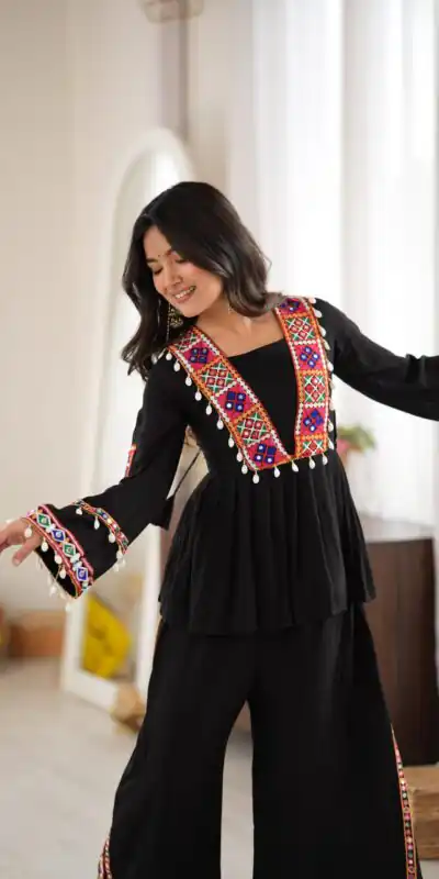 SP 93 Black Rayon Salwar Suit with Embroidery Work & Thread Embroidery. Best Price ₹2149. Delivery 4-6 Working Days. Shop now. | Jump Suits, Salwar suit, Designer Suits, Casual Suits, Creative suits, Palazzo Suits, Party Wear Suits, Patiala Suits, Straight Suits