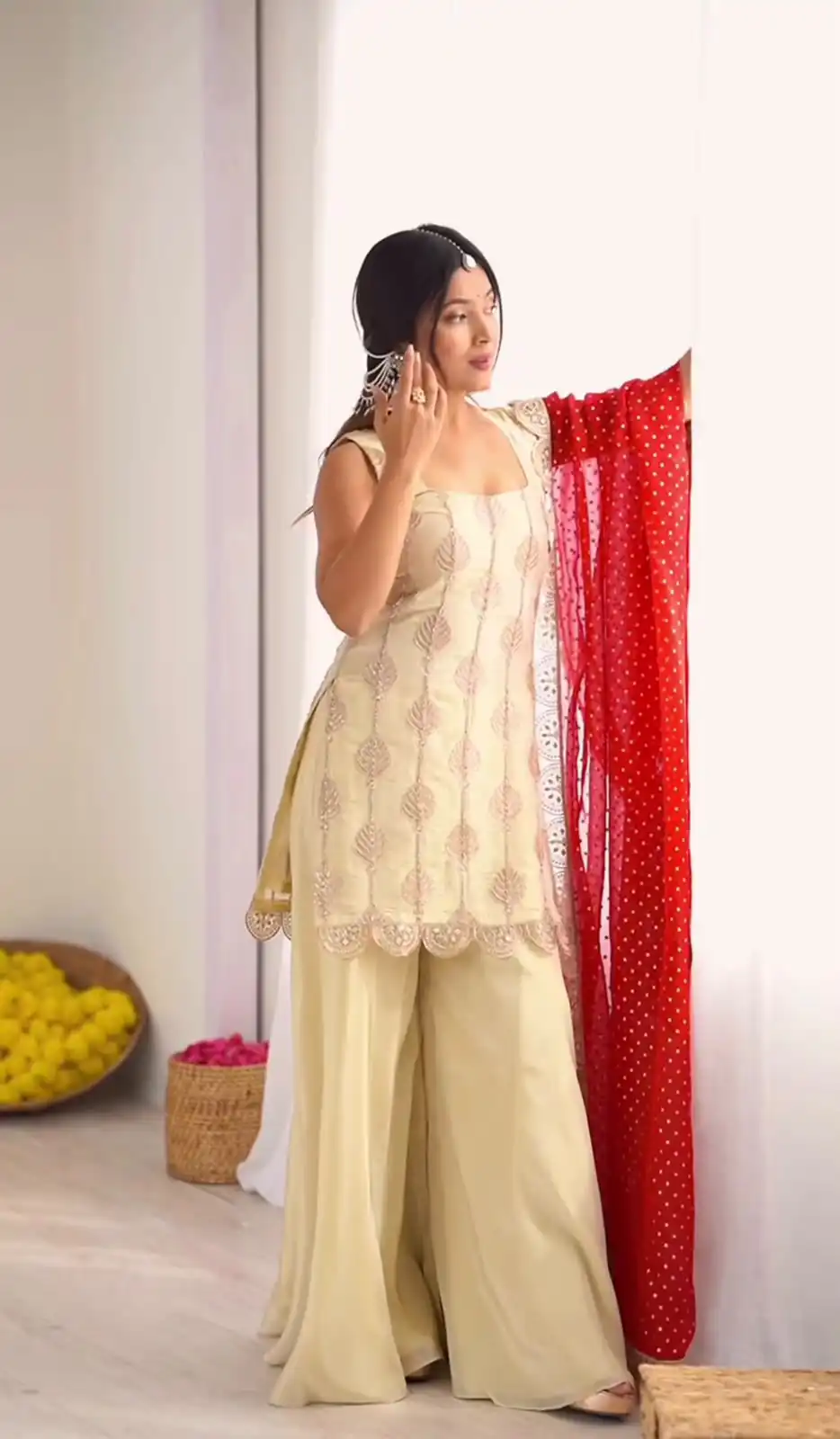 ND 5042 Off White in Color Natural Crepe Embroidery Work Salwar Suit . Affordable Price ₹2249. Delivery 4-6 Working Days. Shop now. | Jump Suits, Salwar suit, Designer Suits, Casual Suits, Creative suits, Palazzo Suits, Party Wear Suits, Patiala Suits, Straight Suits