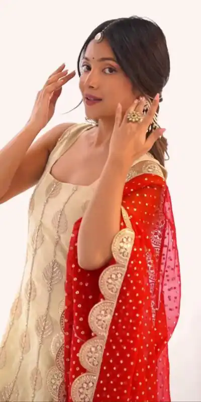 ND 5042 Off White in Color Natural Crepe Embroidery Work Salwar Suit . Affordable Price ₹2249. Delivery 4-6 Working Days. Shop now. | Jump Suits, Salwar suit, Designer Suits, Casual Suits, Creative suits, Palazzo Suits, Party Wear Suits, Patiala Suits, Straight Suits