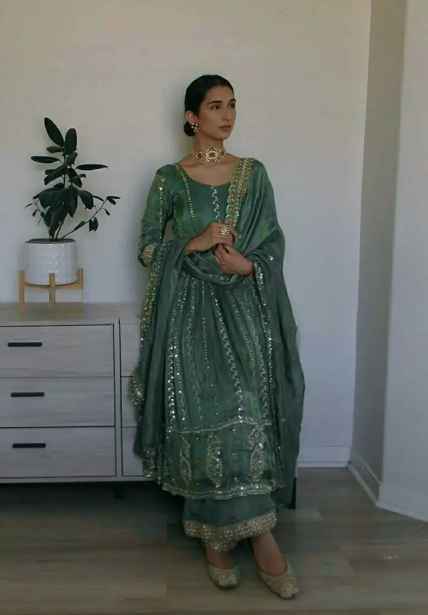 MD 3058 Teal in Color Natural Crepe Embroidery Work Salwar Suit . Affordable Price ₹2399. Delivery 4-6 Working Days. Shop now. | Jump Suits, Salwar suit, Designer Suits, Casual Suits, Creative suits, Palazzo Suits, Party Wear Suits, Patiala Suits, Straight Suits