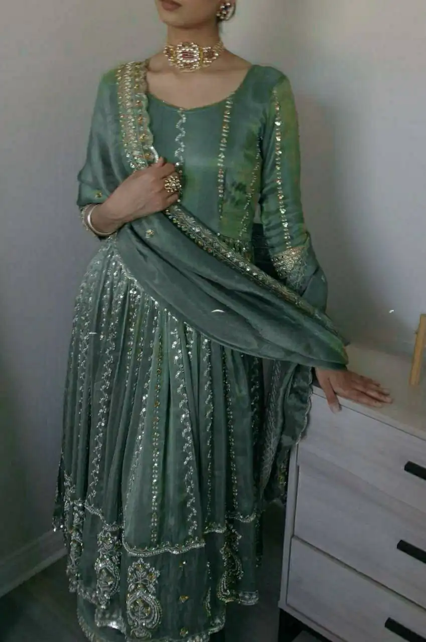 MD 3058 Teal in Color Natural Crepe Embroidery Work Salwar Suit . Affordable Price ₹2399. Delivery 4-6 Working Days. Shop now. | Jump Suits, Salwar suit, Designer Suits, Casual Suits, Creative suits, Palazzo Suits, Party Wear Suits, Patiala Suits, Straight Suits