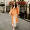 RTC 6054 Orange Colour Organza Silk Salwar Suit with Designer Work. Exclusive Offer ₹2099. Delivery 4-6 Working Days. Shop now. | Jump Suits, Salwar suit, Designer Suits, Casual Suits, Creative suits, Palazzo Suits, Party Wear Suits, Patiala Suits, Straight Suits