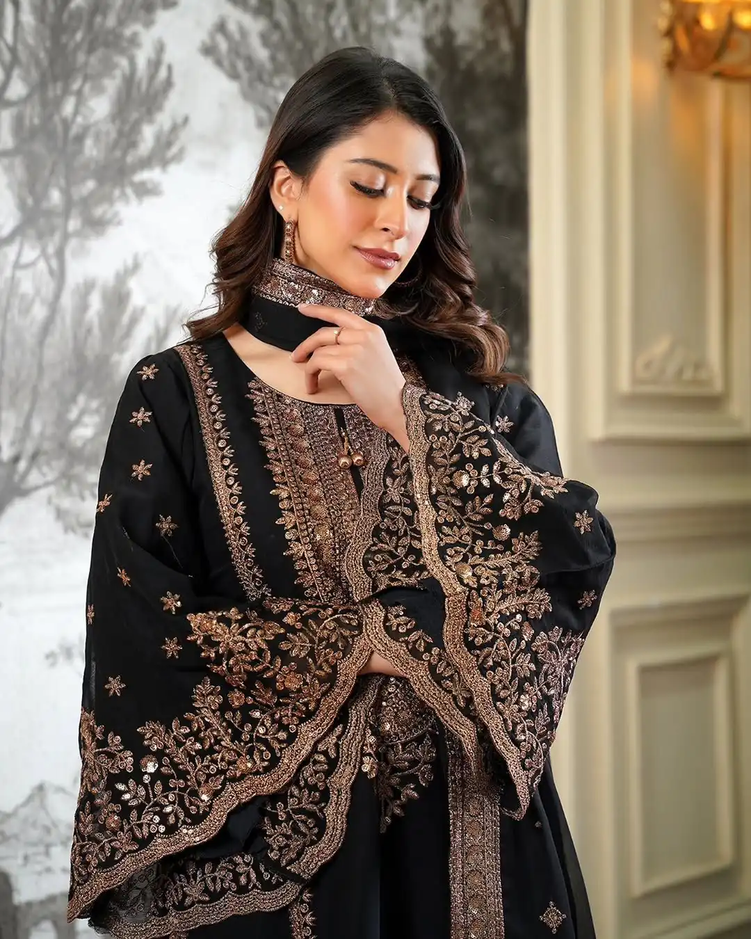 NSR 890 Black Fendy Silk Salwar Suitwith Embroidery Work & Lace Work. Now at just ₹2399. Delivery 4-6 Working Days. Shop now. | Jump Suits, Salwar suit, Designer Suits, Casual Suits, Creative suits, Palazzo Suits, Party Wear Suits, Patiala Suits, Straight Suits