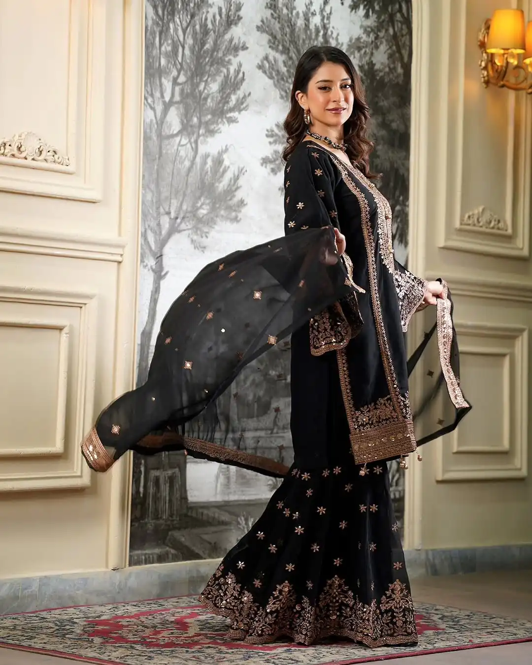 NSR 890 Black Fendy Silk Salwar Suitwith Embroidery Work & Lace Work. Now at just ₹2399. Delivery 4-6 Working Days. Shop now. | Jump Suits, Salwar suit, Designer Suits, Casual Suits, Creative suits, Palazzo Suits, Party Wear Suits, Patiala Suits, Straight Suits