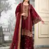 NSR 890 Maroon Fendy Silk Salwar Suitwith Embroidery Work & Lace Work. Now at just ₹2399. Delivery 4-6 Working Days. Shop now. | Jump Suits, Salwar suit, Designer Suits, Casual Suits, Creative suits, Palazzo Suits, Party Wear Suits, Patiala Suits, Straight Suits