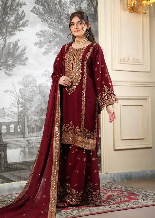 NSR 890 Maroon Fendy Silk Salwar Suitwith Embroidery Work & Lace Work. Now at just ₹2399. Delivery 4-6 Working Days. Shop now. | Jump Suits, Salwar suit, Designer Suits, Casual Suits, Creative suits, Palazzo Suits, Party Wear Suits, Patiala Suits, Straight Suits
