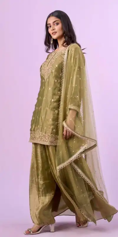 ZD 10016 Mehandi Fendy Silk Salwar Suitwith Embroidery Work & Lace Work. Now at just ₹2399. Delivery 4-6 Working Days. Shop now. | Jump Suits, Salwar suit, Designer Suits, Casual Suits, Creative suits, Palazzo Suits, Party Wear Suits, Patiala Suits, Straight Suits