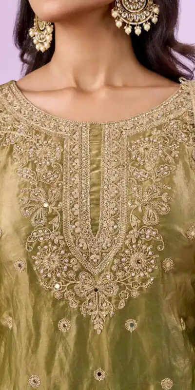 ZD 10016 Mehandi Fendy Silk Salwar Suitwith Embroidery Work & Lace Work. Now at just ₹2399. Delivery 4-6 Working Days. Shop now. | Jump Suits, Salwar suit, Designer Suits, Casual Suits, Creative suits, Palazzo Suits, Party Wear Suits, Patiala Suits, Straight Suits