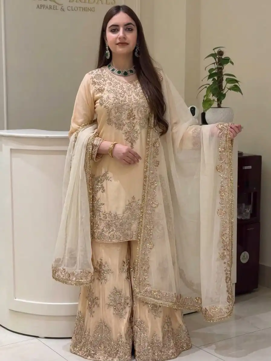 MT 1079 Off White Natural Silk Salwar Suit with Sequins Work & Embroidery Work. Special Price ₹2449. Delivery 4-6 Working Days. Shop now. | Jump Suits, Salwar suit, Designer Suits, Casual Suits, Creative suits, Palazzo Suits, Party Wear Suits, Patiala Suits, Straight Suits