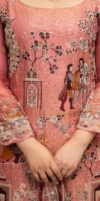 WW 1289 Pink Fendy Silk Salwar Suitwith Embroidery Work & Lace Work. Now at just ₹2999. Delivery 4-6 Working Days. Shop now. | Jump Suits, Salwar suit, Designer Suits, Casual Suits, Creative suits, Palazzo Suits, Party Wear Suits, Patiala Suits, Straight Suits