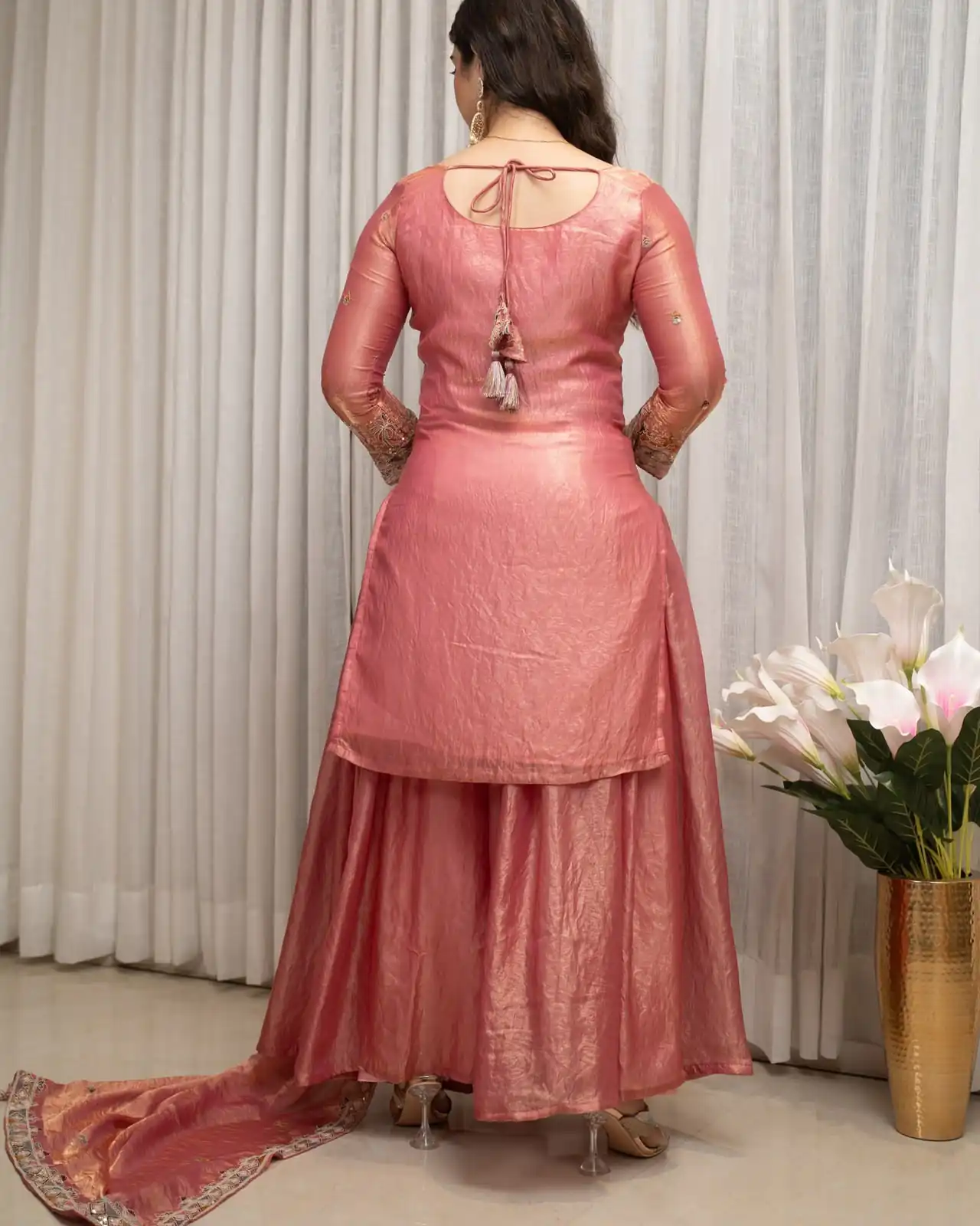 WW 1289 Pink Fendy Silk Salwar Suitwith Embroidery Work & Lace Work. Now at just ₹2999. Delivery 4-6 Working Days. Shop now. | Jump Suits, Salwar suit, Designer Suits, Casual Suits, Creative suits, Palazzo Suits, Party Wear Suits, Patiala Suits, Straight Suits