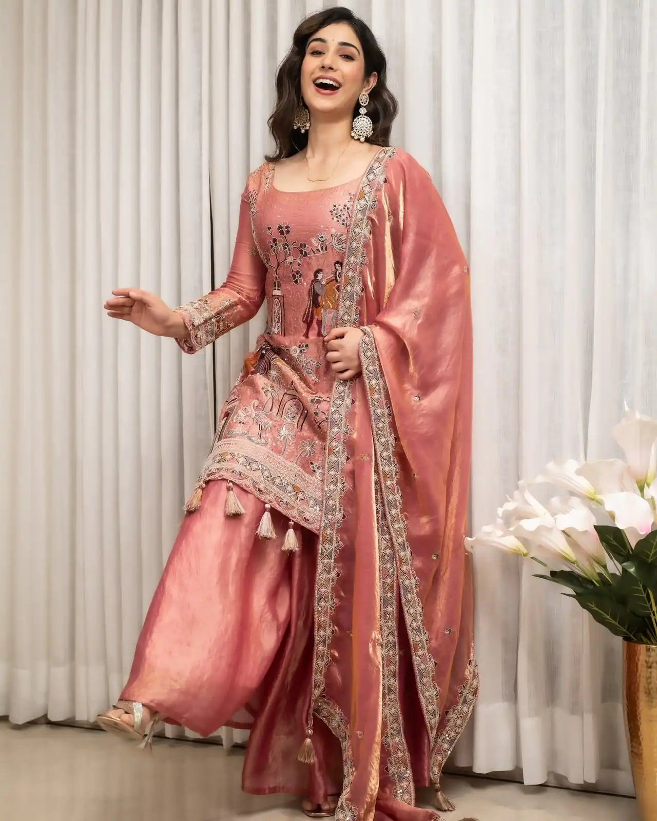 WW 1289 Pink Fendy Silk Salwar Suitwith Embroidery Work & Lace Work. Now at just ₹2999. Delivery 4-6 Working Days. Shop now. | Jump Suits, Salwar suit, Designer Suits, Casual Suits, Creative suits, Palazzo Suits, Party Wear Suits, Patiala Suits, Straight Suits