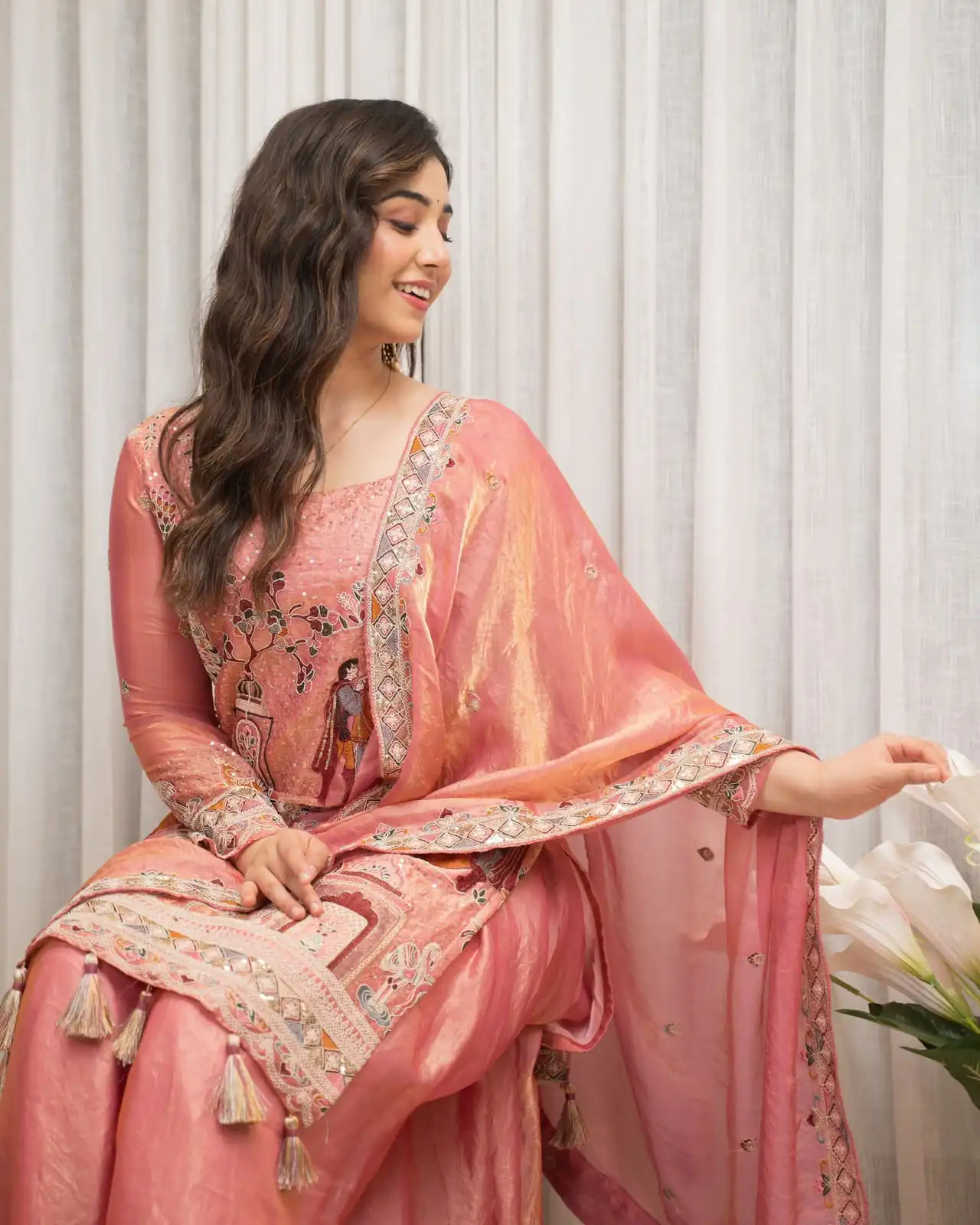 WW 1289 Pink Fendy Silk Salwar Suitwith Embroidery Work & Lace Work. Now at just ₹2999. Delivery 4-6 Working Days. Shop now. | Jump Suits, Salwar suit, Designer Suits, Casual Suits, Creative suits, Palazzo Suits, Party Wear Suits, Patiala Suits, Straight Suits