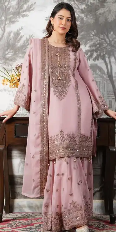 NSR 890 Pink Fendy Silk Salwar Suitwith Embroidery Work & Lace Work. Now at just ₹2399. Delivery 4-6 Working Days. Shop now. | Jump Suits, Salwar suit, Designer Suits, Casual Suits, Creative suits, Palazzo Suits, Party Wear Suits, Patiala Suits, Straight Suits
