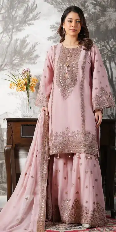 NSR 890 Pink Fendy Silk Salwar Suitwith Embroidery Work & Lace Work. Now at just ₹2399. Delivery 4-6 Working Days. Shop now. | Jump Suits, Salwar suit, Designer Suits, Casual Suits, Creative suits, Palazzo Suits, Party Wear Suits, Patiala Suits, Straight Suits