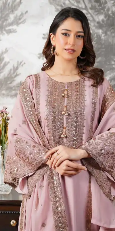 NSR 890 Pink Fendy Silk Salwar Suitwith Embroidery Work & Lace Work. Now at just ₹2399. Delivery 4-6 Working Days. Shop now. | Jump Suits, Salwar suit, Designer Suits, Casual Suits, Creative suits, Palazzo Suits, Party Wear Suits, Patiala Suits, Straight Suits