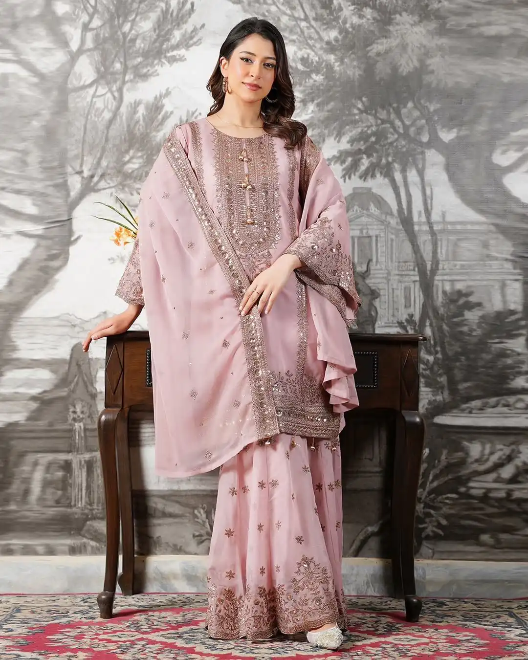 NSR 890 Pink Fendy Silk Salwar Suitwith Embroidery Work & Lace Work. Now at just ₹2399. Delivery 4-6 Working Days. Shop now. | Jump Suits, Salwar suit, Designer Suits, Casual Suits, Creative suits, Palazzo Suits, Party Wear Suits, Patiala Suits, Straight Suits