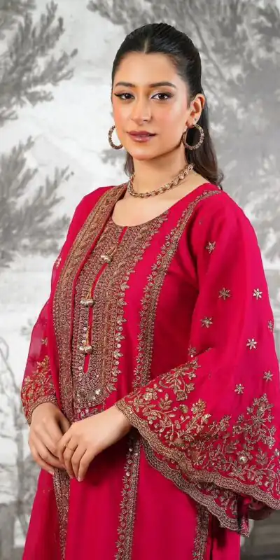 NSR 890 Red Fendy Silk Salwar Suitwith Embroidery Work & Lace Work. Now at just ₹2399. Delivery 4-6 Working Days. Shop now. | Jump Suits, Salwar suit, Designer Suits, Casual Suits, Creative suits, Palazzo Suits, Party Wear Suits, Patiala Suits, Straight Suits