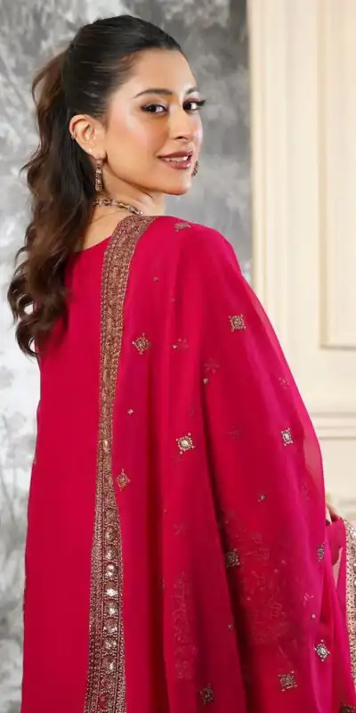 NSR 890 Red Fendy Silk Salwar Suitwith Embroidery Work & Lace Work. Now at just ₹2399. Delivery 4-6 Working Days. Shop now. | Jump Suits, Salwar suit, Designer Suits, Casual Suits, Creative suits, Palazzo Suits, Party Wear Suits, Patiala Suits, Straight Suits