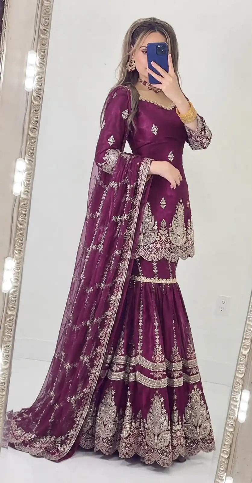 NF 1297 Wine Fendy Silk Salwar Suitwith Embroidery Work & Lace Work. Now at just ₹2799. Delivery 4-6 Working Days. Shop now. | Jump Suits, Salwar suit, Designer Suits, Casual Suits, Creative suits, Palazzo Suits, Party Wear Suits, Patiala Suits, Straight Suits