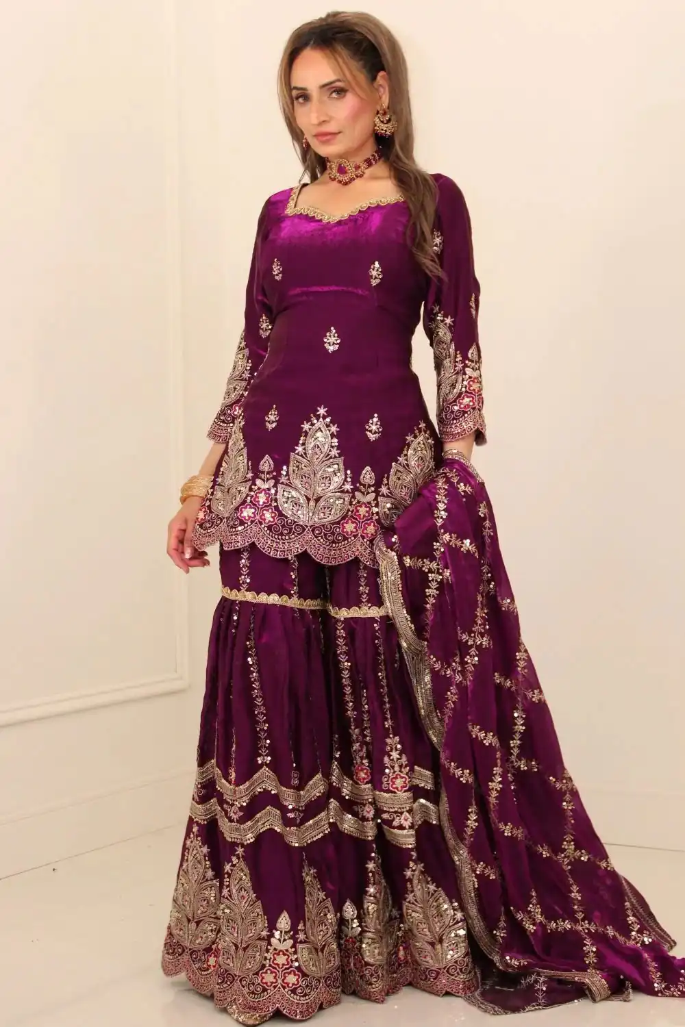 NF 1297 Wine Fendy Silk Salwar Suitwith Embroidery Work & Lace Work. Now at just ₹2799. Delivery 4-6 Working Days. Shop now. | Jump Suits, Salwar suit, Designer Suits, Casual Suits, Creative suits, Palazzo Suits, Party Wear Suits, Patiala Suits, Straight Suits