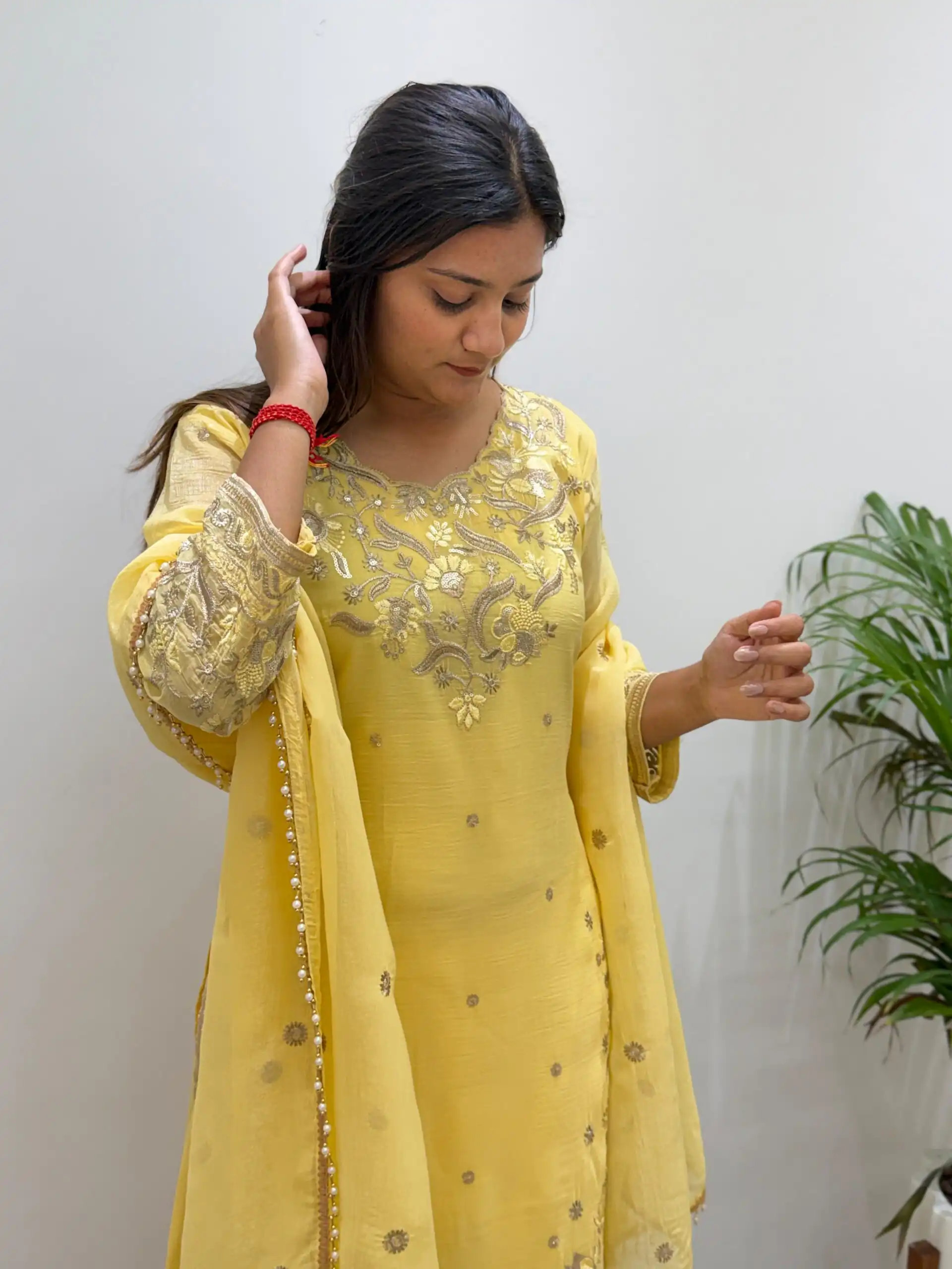 BE 501 Yellow Crunchy Silk Salwar Suit with Embroidery Work. Wedding, Party, Festive, Events Best Price ₹2349. Delivery 4-6 Working Days. Shop now. | Jump Suits, Salwar suit, Designer Suits, Casual Suits, Creative suits, Palazzo Suits, Party Wear Suits, Patiala Suits, Straight Suits