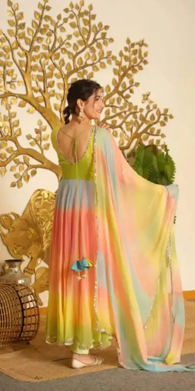 RTC 6069 Multi Faux Georgette Salwar Suit with Mirror Work & Embroidery Work. Get it for ₹2449. Delivery 4-6 Working Days. Shop now. | Anarkali Suits, Bollywood Anarkali, Creative-Anarkali, Designer Anarkali, Embroidered Anarkali, Party Wear Anarkali