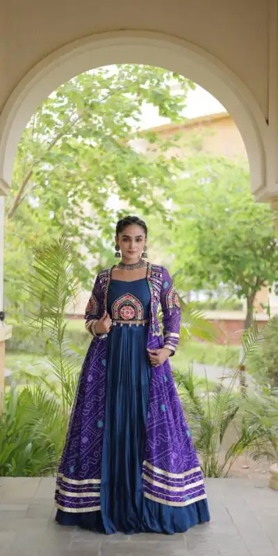 KA 5083 Navy Blue Color Rayon Embroidery Work & Cowrie Work Lehenga Choli . Grab it for ₹2949. Delivery 4-6 Working Days. Shop now. | Lehenga, Bollywood Lehenga, Creative Lehenga, Designer Lehenga, Embroidered Lehenga, Party Wear Lehenga