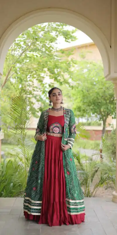 KA 5083 Red Color Rayon Embroidery Work & Cowrie Work Lehenga Choli . Grab it for ₹2949. Delivery 4-6 Working Days. Shop now. | Lehenga, Bollywood Lehenga, Creative Lehenga, Designer Lehenga, Embroidered Lehenga, Party Wear Lehenga
