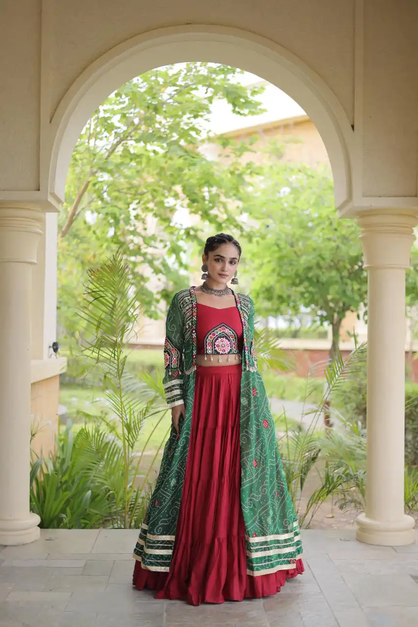 KA 5083 Red Color Rayon Embroidery Work & Cowrie Work Lehenga Choli . Grab it for ₹2949. Delivery 4-6 Working Days. Shop now. | Lehenga, Bollywood Lehenga, Creative Lehenga, Designer Lehenga, Embroidered Lehenga, Party Wear Lehenga