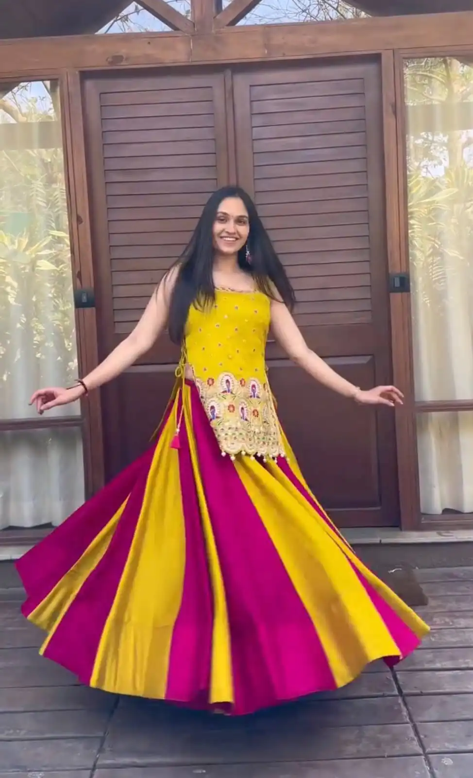 Special Yellow Vichitra Silk Sequence Work Lehenga Choli - Image 5