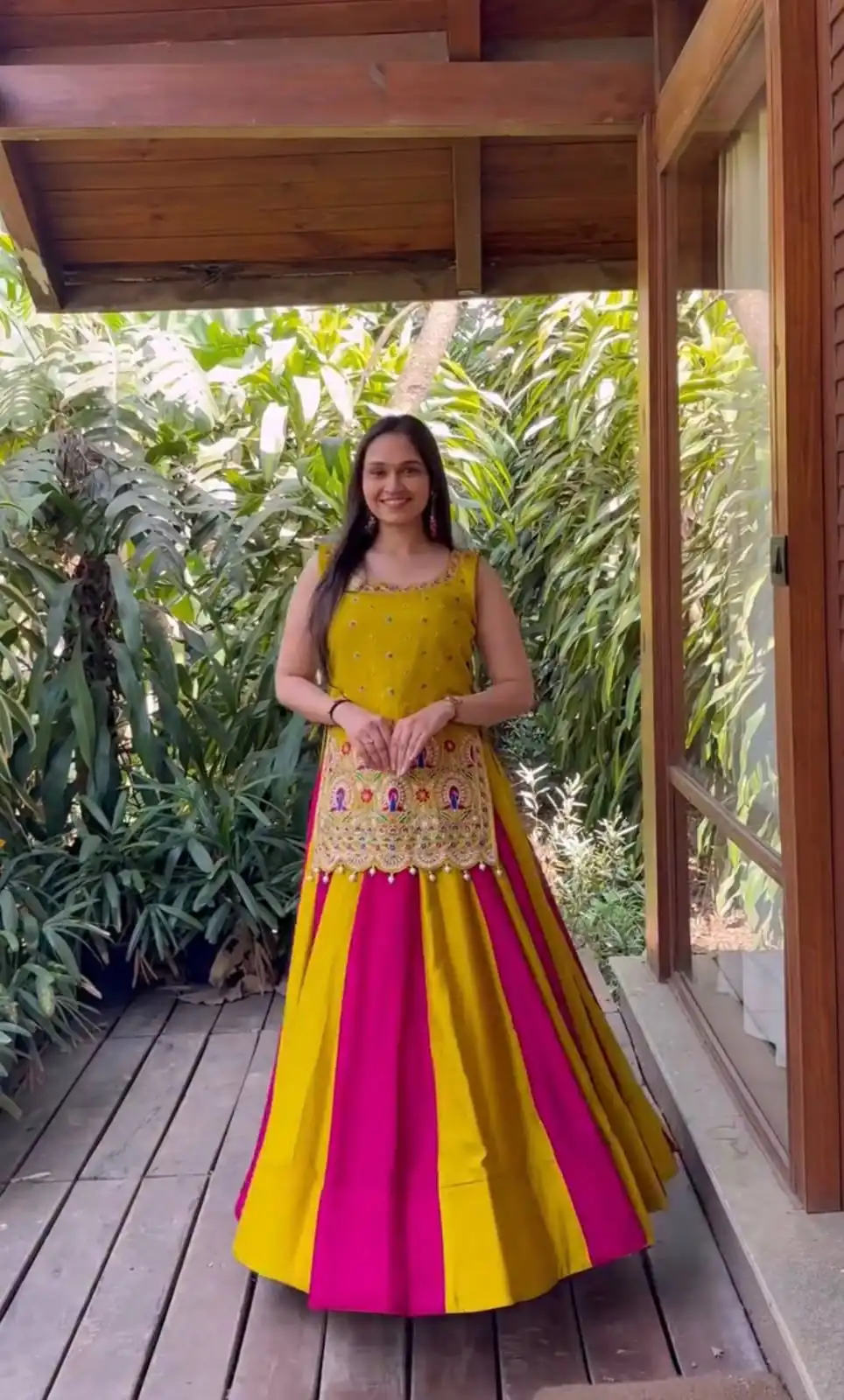 Special Yellow Vichitra Silk Sequence Work Lehenga Choli - Image 6