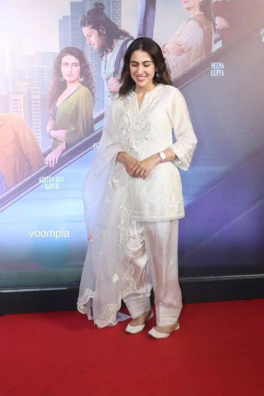 Super White Natural Silk Embroidery Work Salwar Suit - Image 3