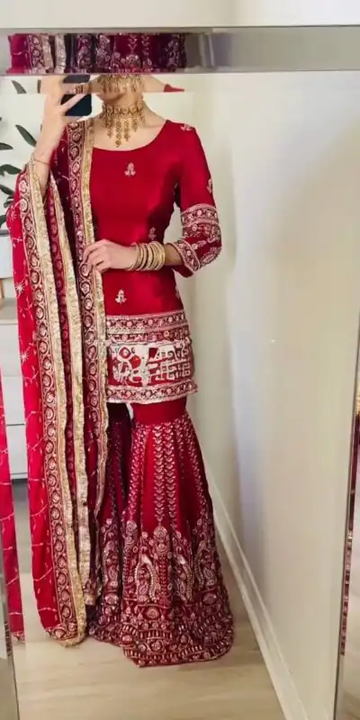 RTC 6003 Red Color Chinon Silk Salwar Suit with Embroidery Work. Online Get it for ₹2849. Delivery 4-6 Working Days. Shop now. | Jump Suits, Salwar suit, Designer Suits, Casual Suits, Creative suits, Palazzo Suits, Party Wear Suits, Patiala Suits, Straight Suits
