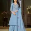 DIVA 175 Blue Mal Chanderi Salwar Suit Perfect for Wedding, Party, Baisakhi, Housewarming, Sangeet – Introductory Price ₹2899. Delivery 4-6 Working D | Jump Suits, Salwar suit, Designer Suits, Casual Suits, Creative suits, Palazzo Suits, Party Wear Suits, Patiala Suits, Straight Suits